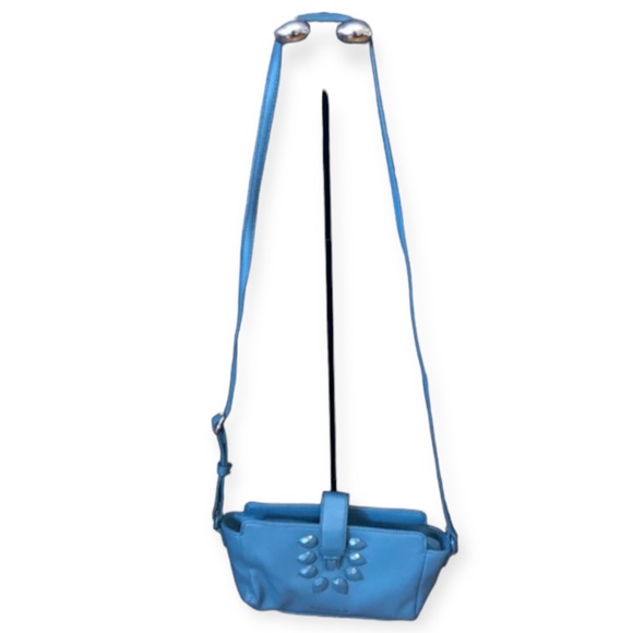 UNITED BENETTON blue small crossbody purse - Picture 1 of 10